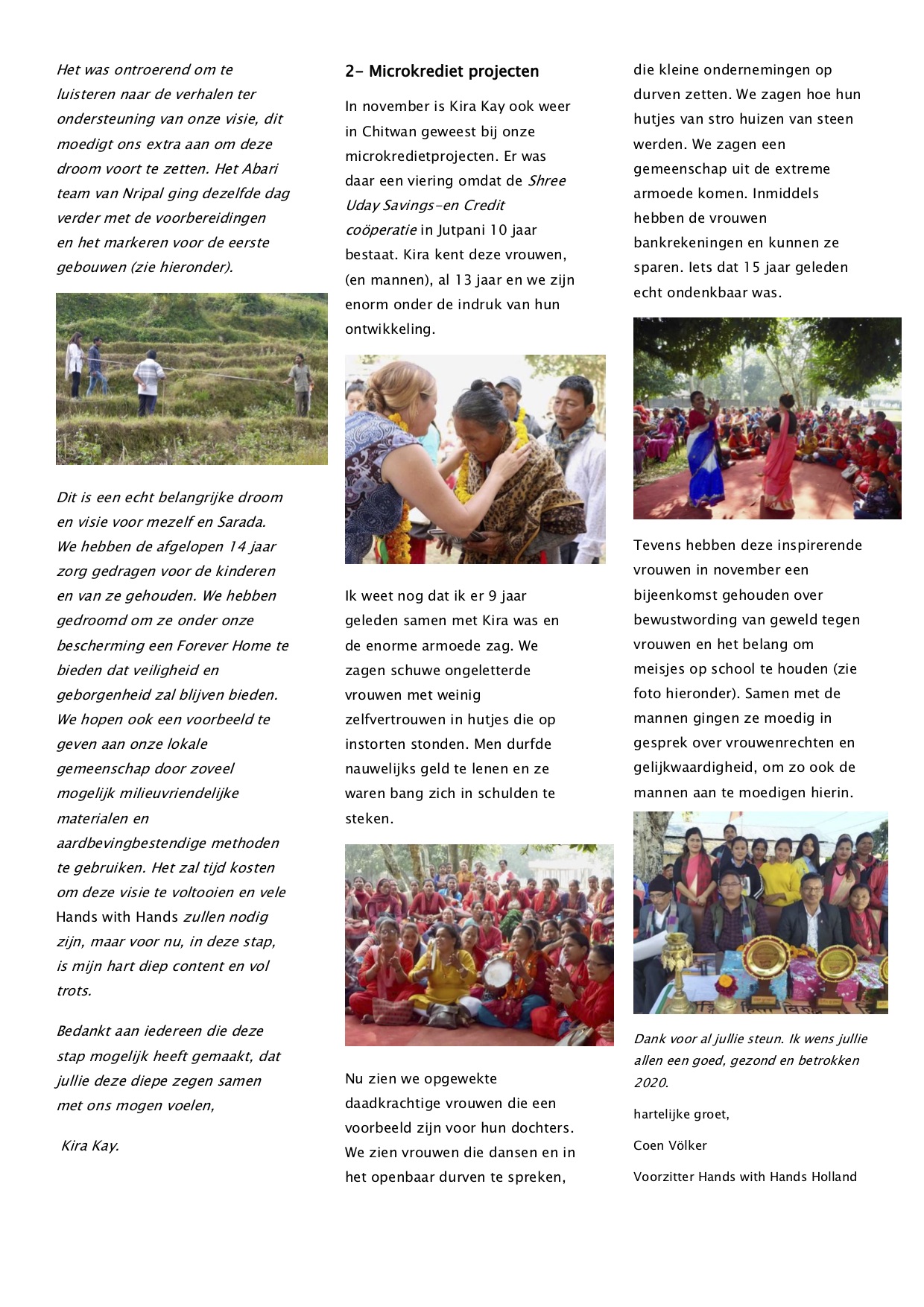 Nieuwsbrief Nepal 2019 2 HwH Holland 02
