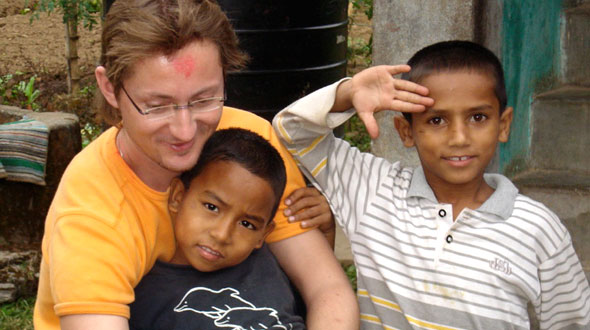 Coen Volker with Children Coen Volker with Children